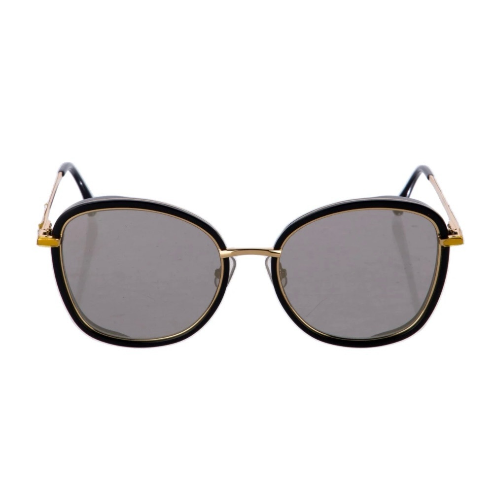 Gentle Monster Switch Back Oversized Sunglasses in Black/Gold